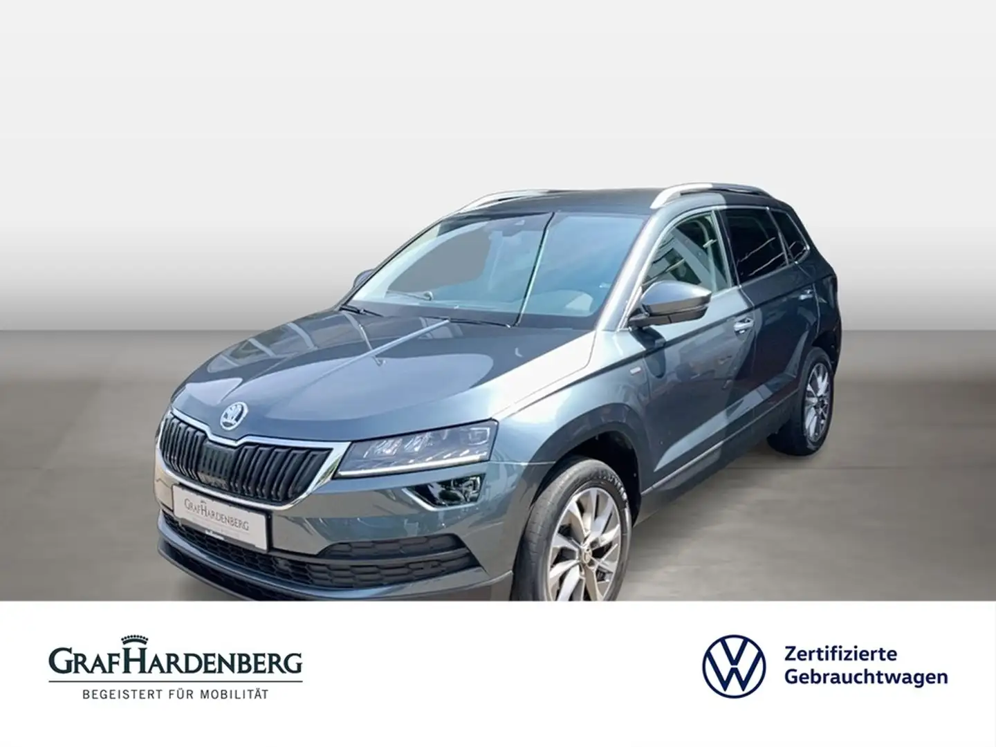Skoda Karoq Clever 1.5 TSI Navi AHK LED Gris - 1