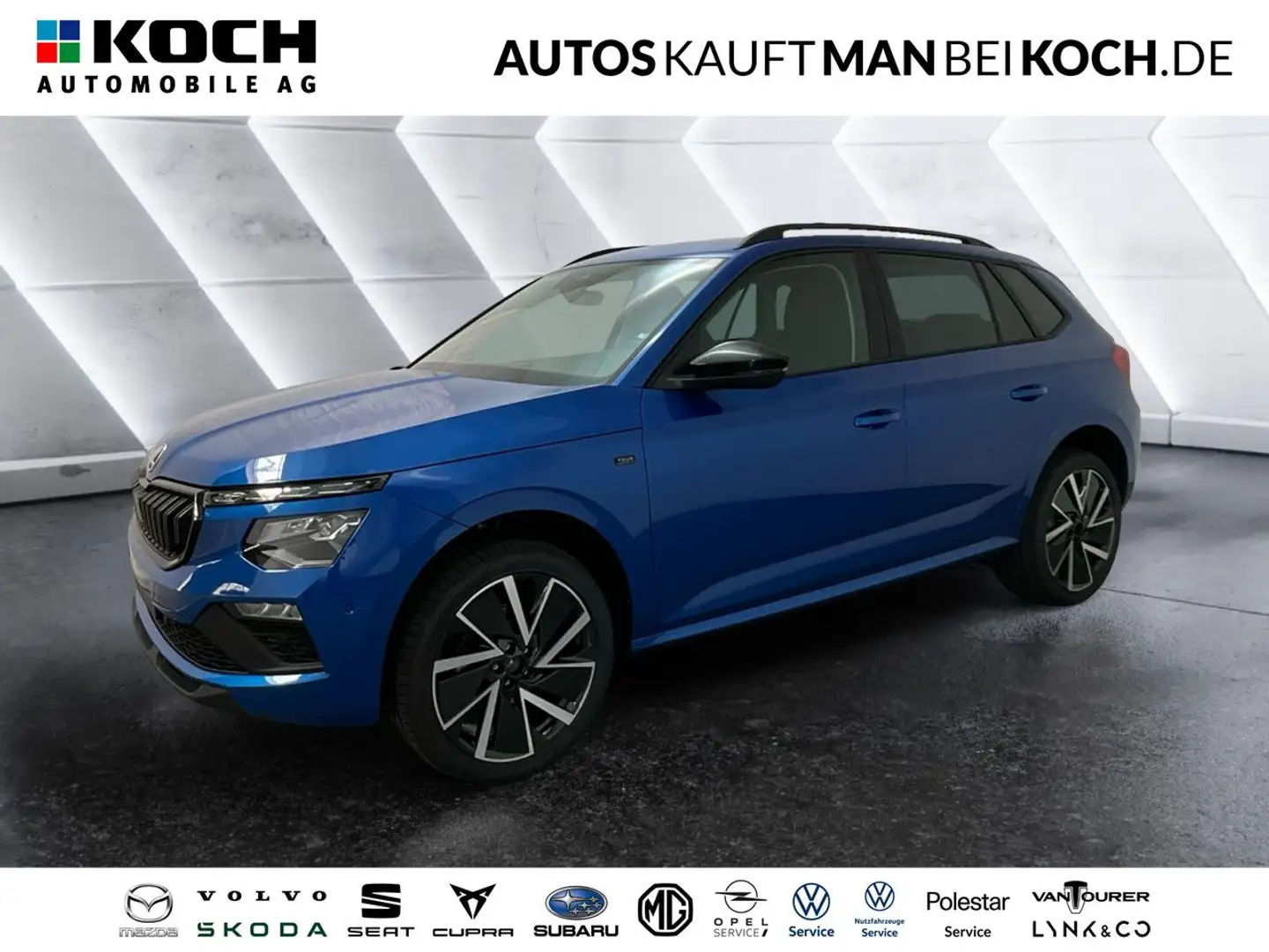 Skoda Kamiq 1.0 TSI DSG Tour BLACK ACC SPURWECHSEL LED Blauw - 1