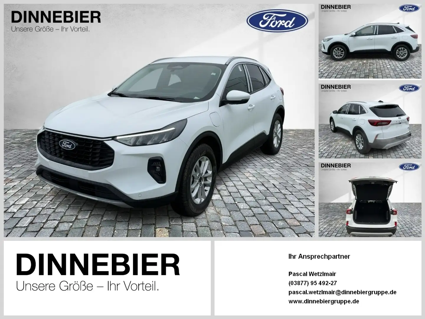 Ford Kuga Titanium LED+Kamera+Navi+Winterpaket Weiß - 1