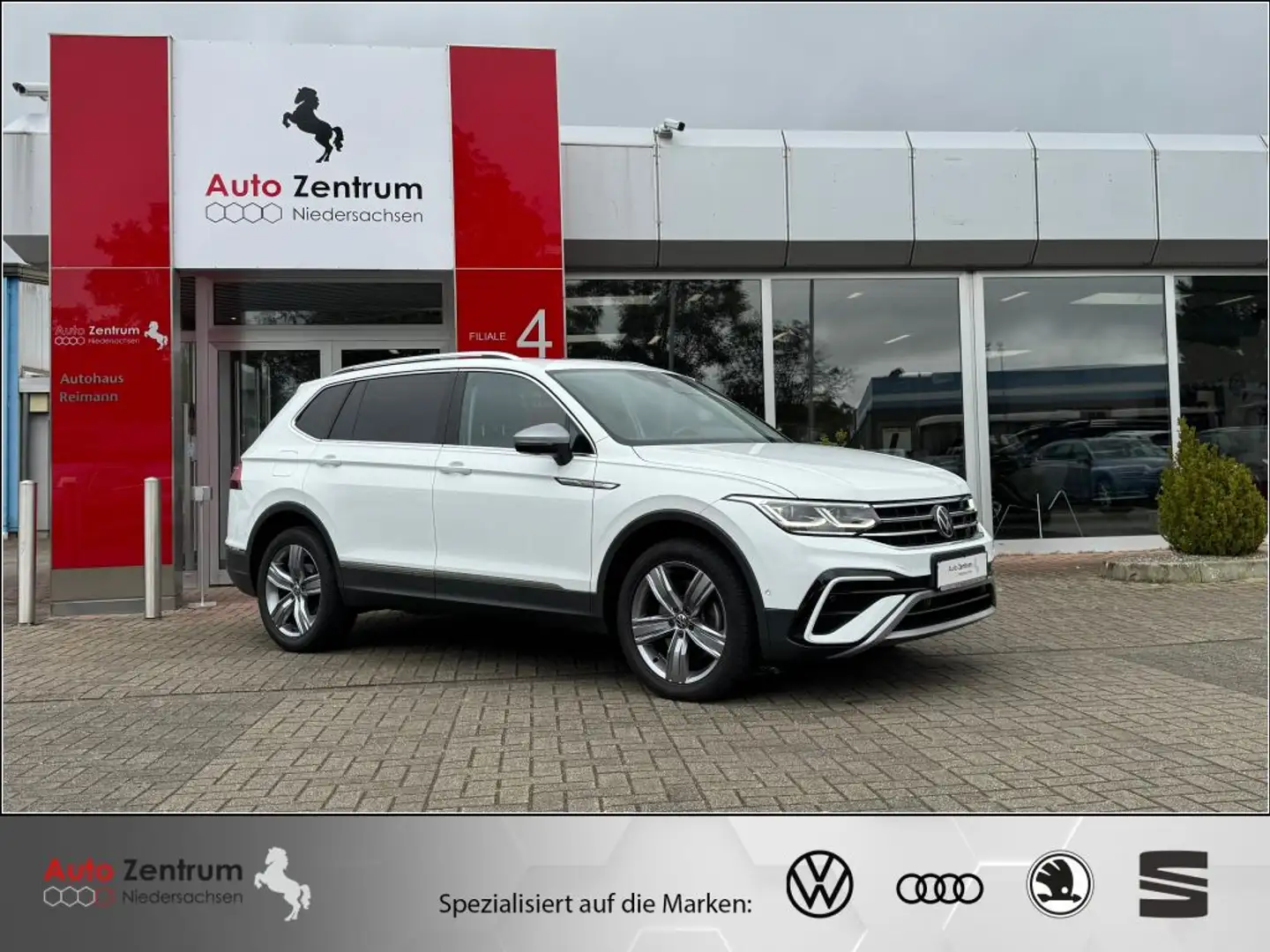 Volkswagen Tiguan Allspace 2.0TSI 4M Elegance CarPlay PANO*360°Stand Weiß - 2