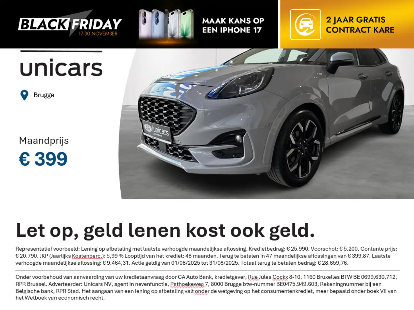 Ford Puma 1.0i Ecoboost mHEV 114kW ST-Line X Grau - 1