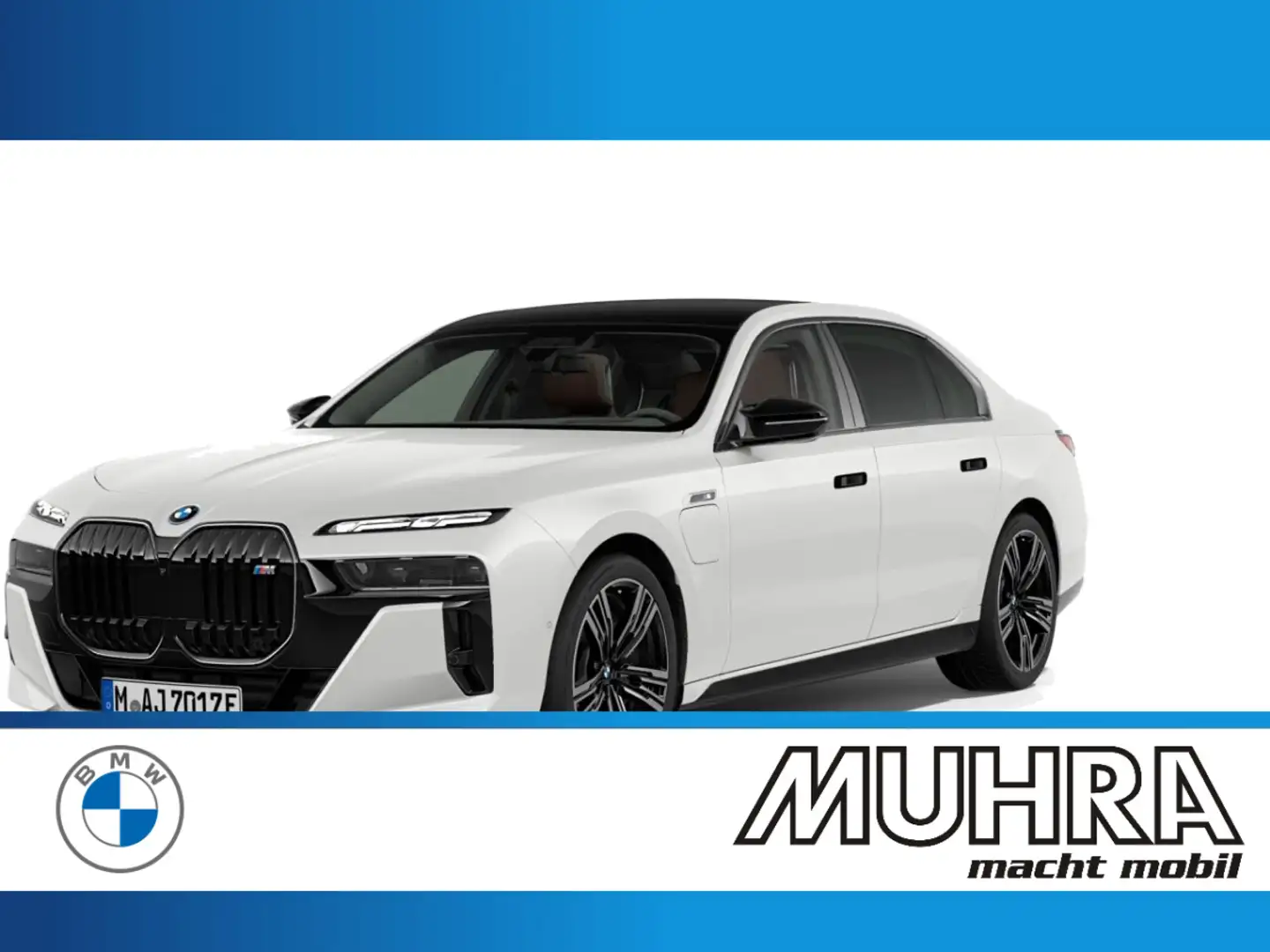 BMW 725 M760e xDrive 21" Fond TV Automatiktüren AHK B&W Weiß - 2
