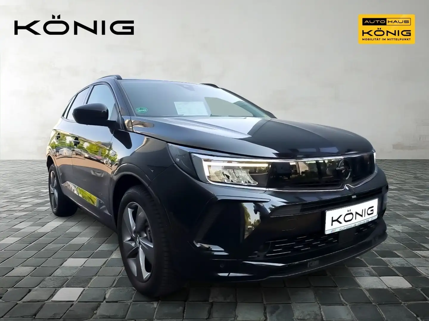 Opel Grandland X X GS 1.2T *KLIMA*LEDER*NAVI*PDC Zwart - 2