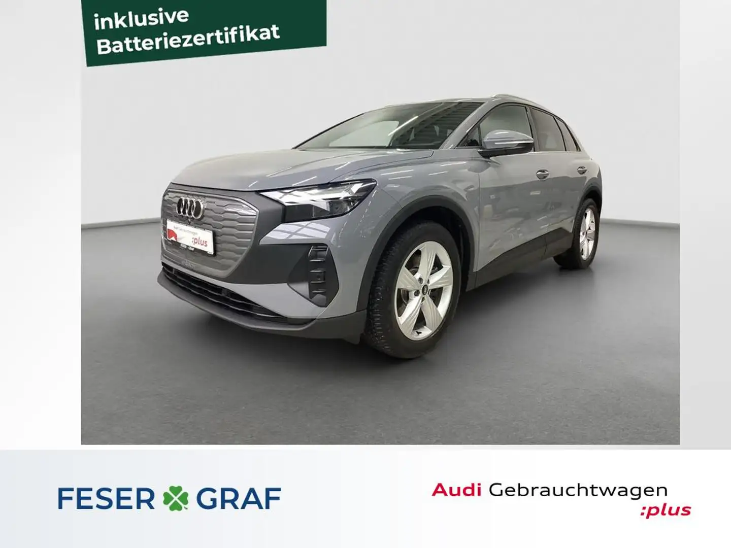 Audi Q4 e-tron 40 AHK HUD Keyless ACC RFK Navi Grau - 1