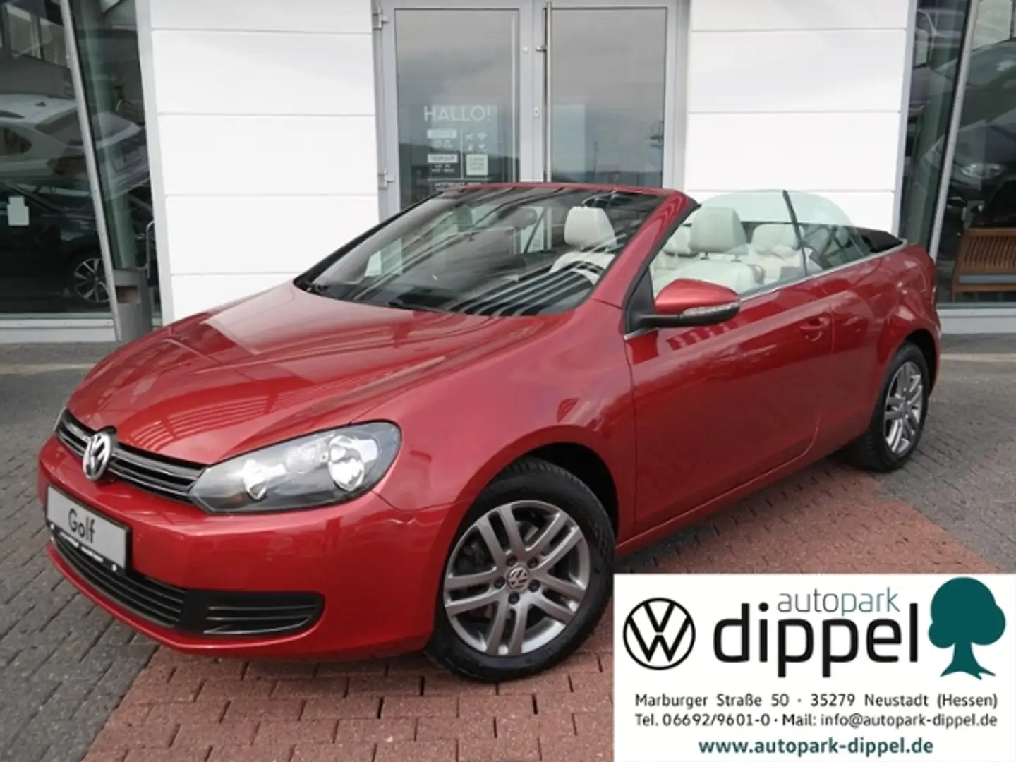 Volkswagen Golf Cabriolet VI Cabriolet 1.2 TSI Leder,Navi,SHZ Roşu - 1