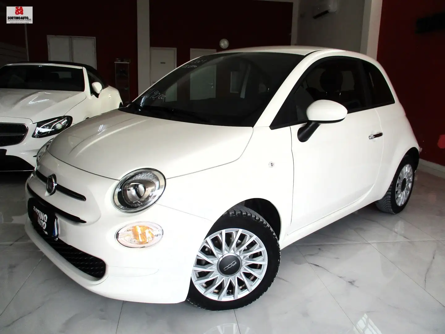 Fiat 500 1.0 hybrid Cult 70cv 4/2021 KM65000 NAVI OTTIMA Blanc - 1