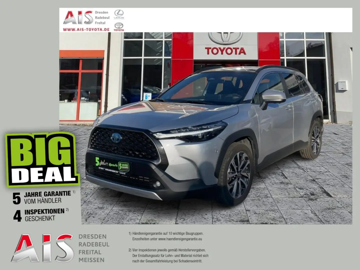 Toyota Corolla Cross 2.0 Hybrid FWD Lounge Leder, Pano Zilver - 1