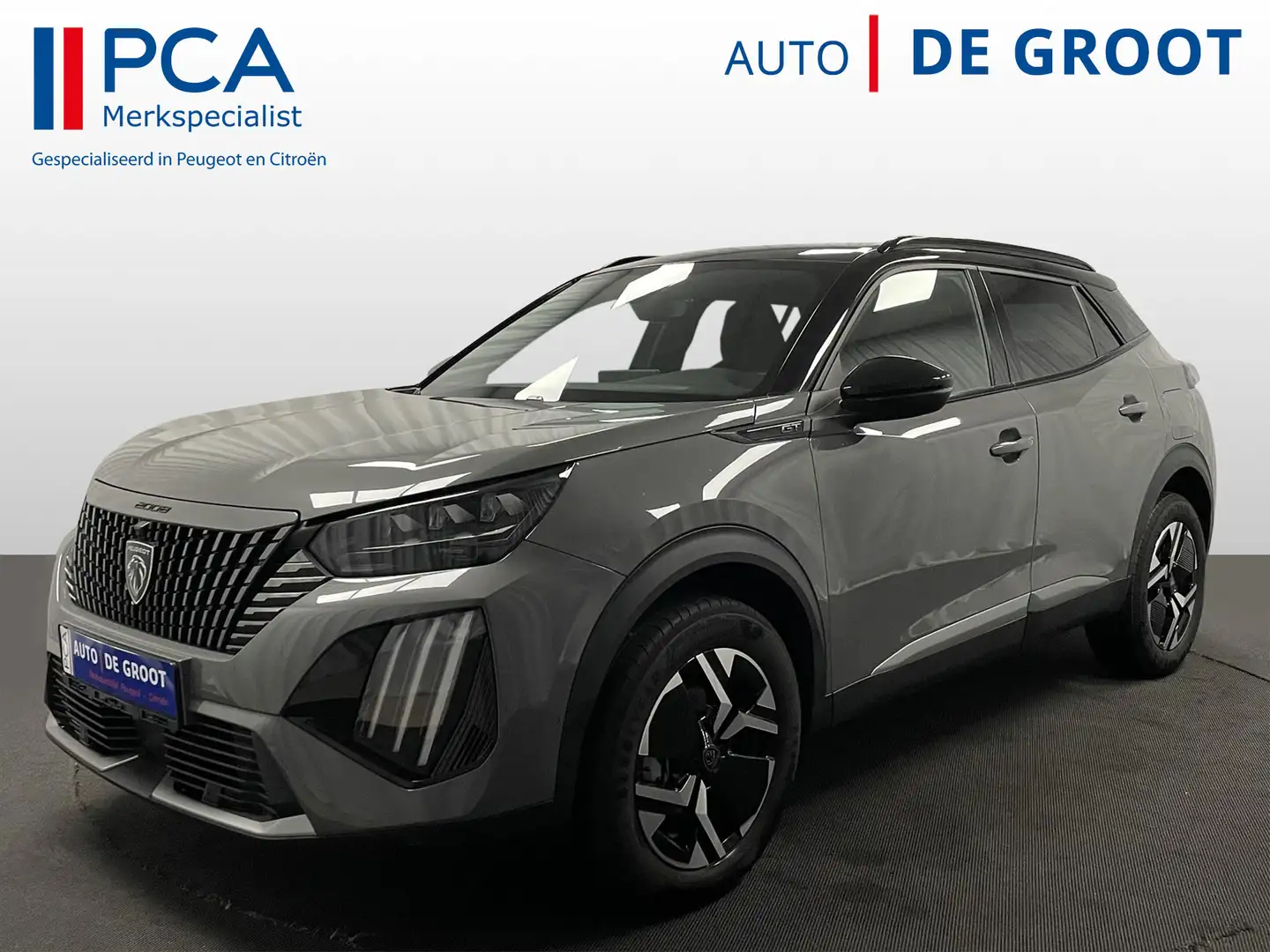 Peugeot 2008 New GT 130pk Autom. Elektr.stoel+Massage | Alcanta Grijs - 1