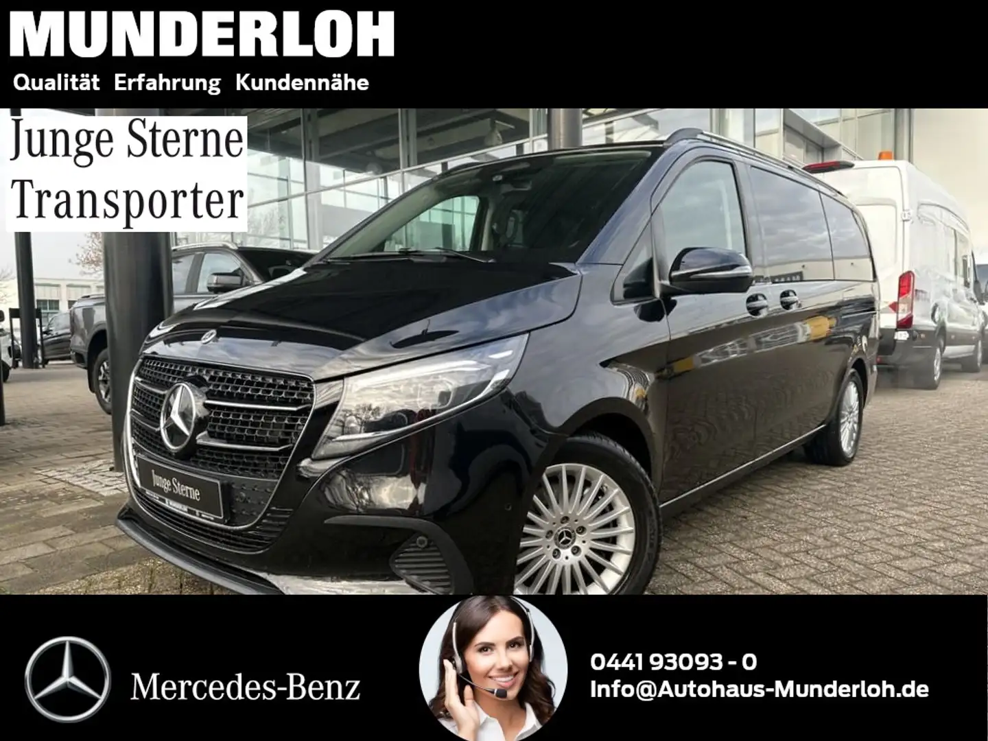 Mercedes-Benz V 220 d STYLE Lang AUTOMATIK+ACC+AHK+RELING Negru - 2