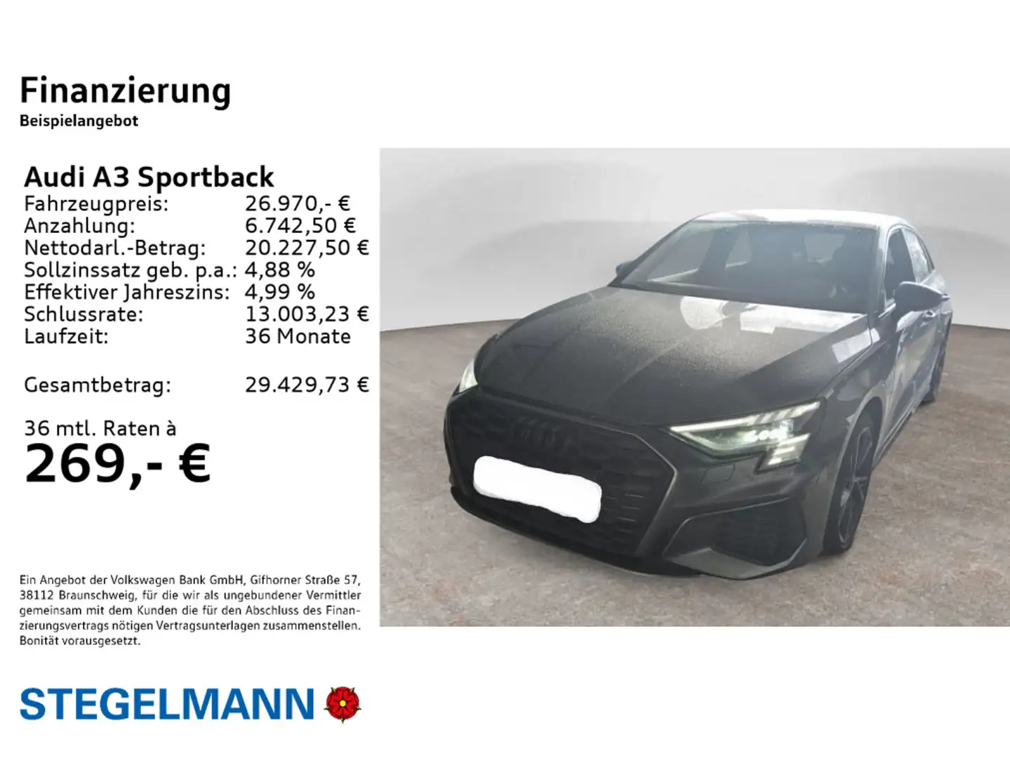 Audi A3 45 TFSIe S-tronic S-Line *Matrix-LE Grau - 2