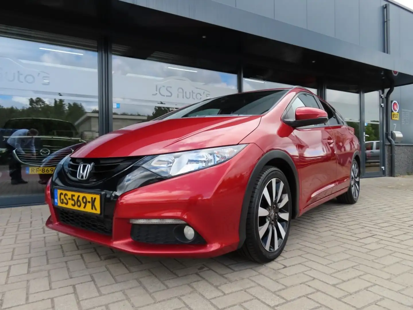 Honda Civic 1.8 Sport Bns Ed. Ecc Cruise Camera Trekhaak 2015 Rood - 1