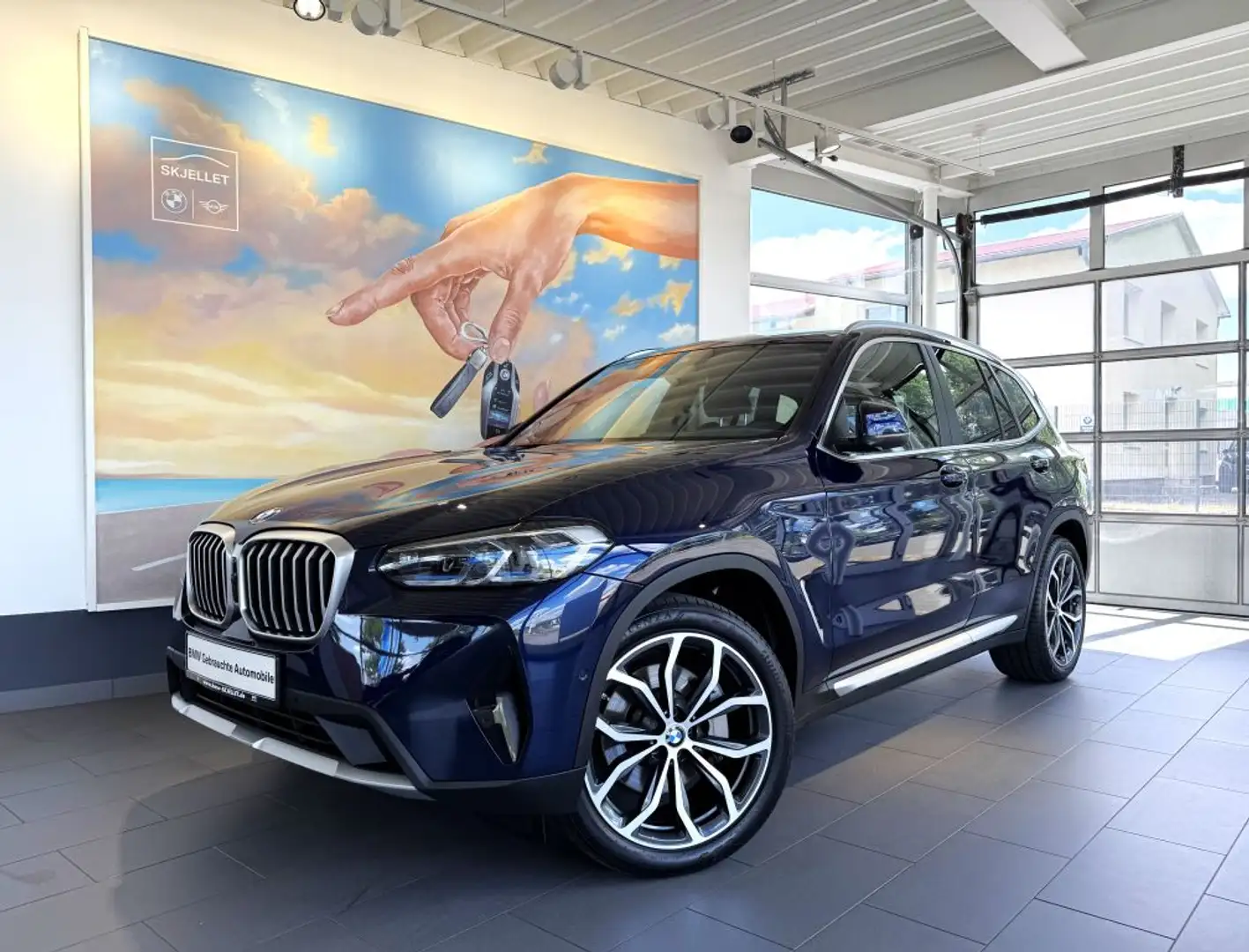 BMW X3 xDr.30d LASER+KOM+AHK+STANDH+SPUR+AL+20*+HIFI Blau - 1