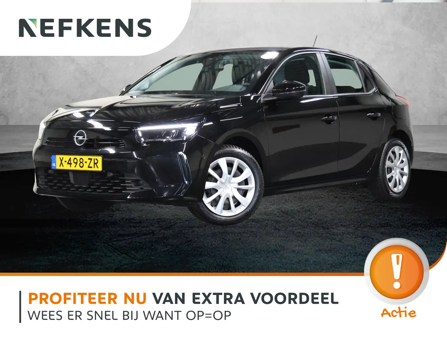 Opel Corsa 1.2 75PK | AppleCarplay/AndroidAuto | Airco | Crui Noir - 1