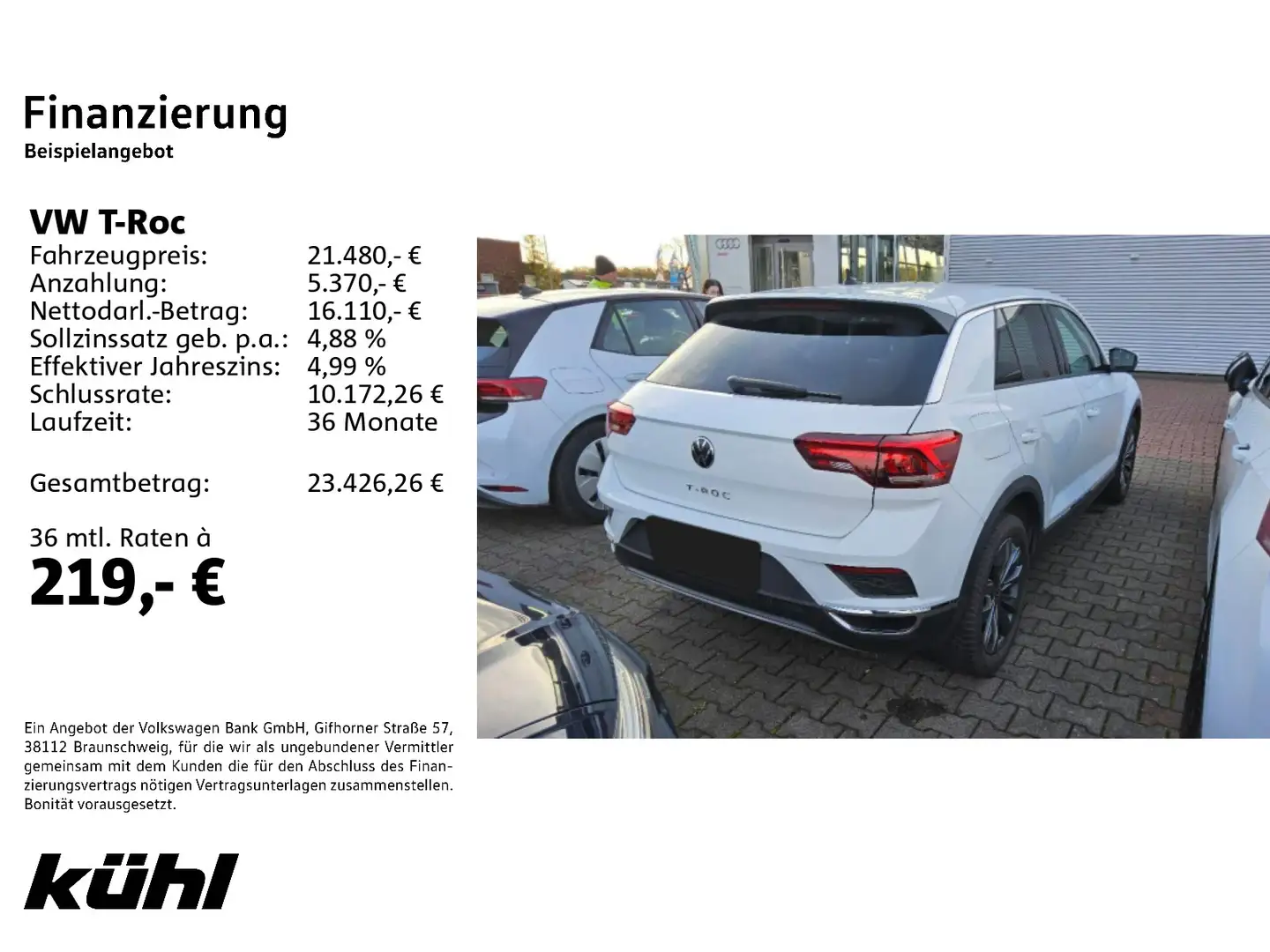 Volkswagen T-Roc 1.5 TSI DSG Sport ACC Weiß - 2
