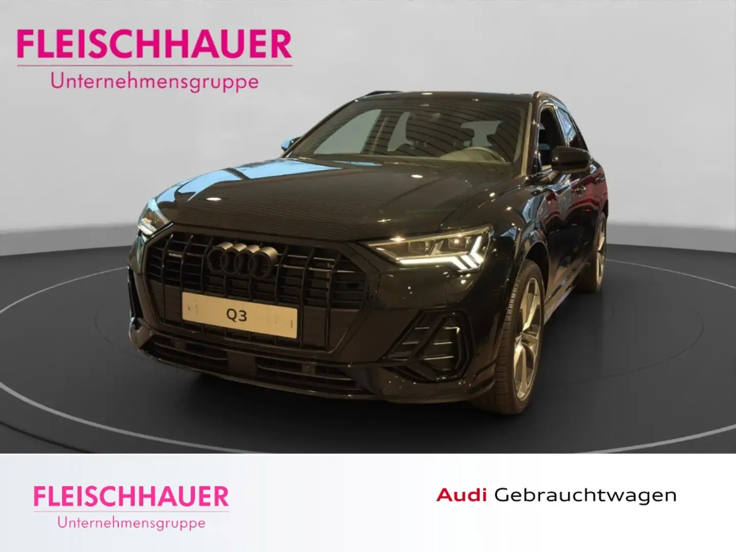 Audi Q3 40 TDI quattro S line Navi+LM20+Matrix+CarPlay+ACC Noir - 1