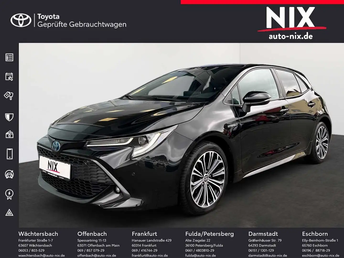 Toyota Corolla 1.8 Hybrid Team D KAMERA EPH Schwarz - 1