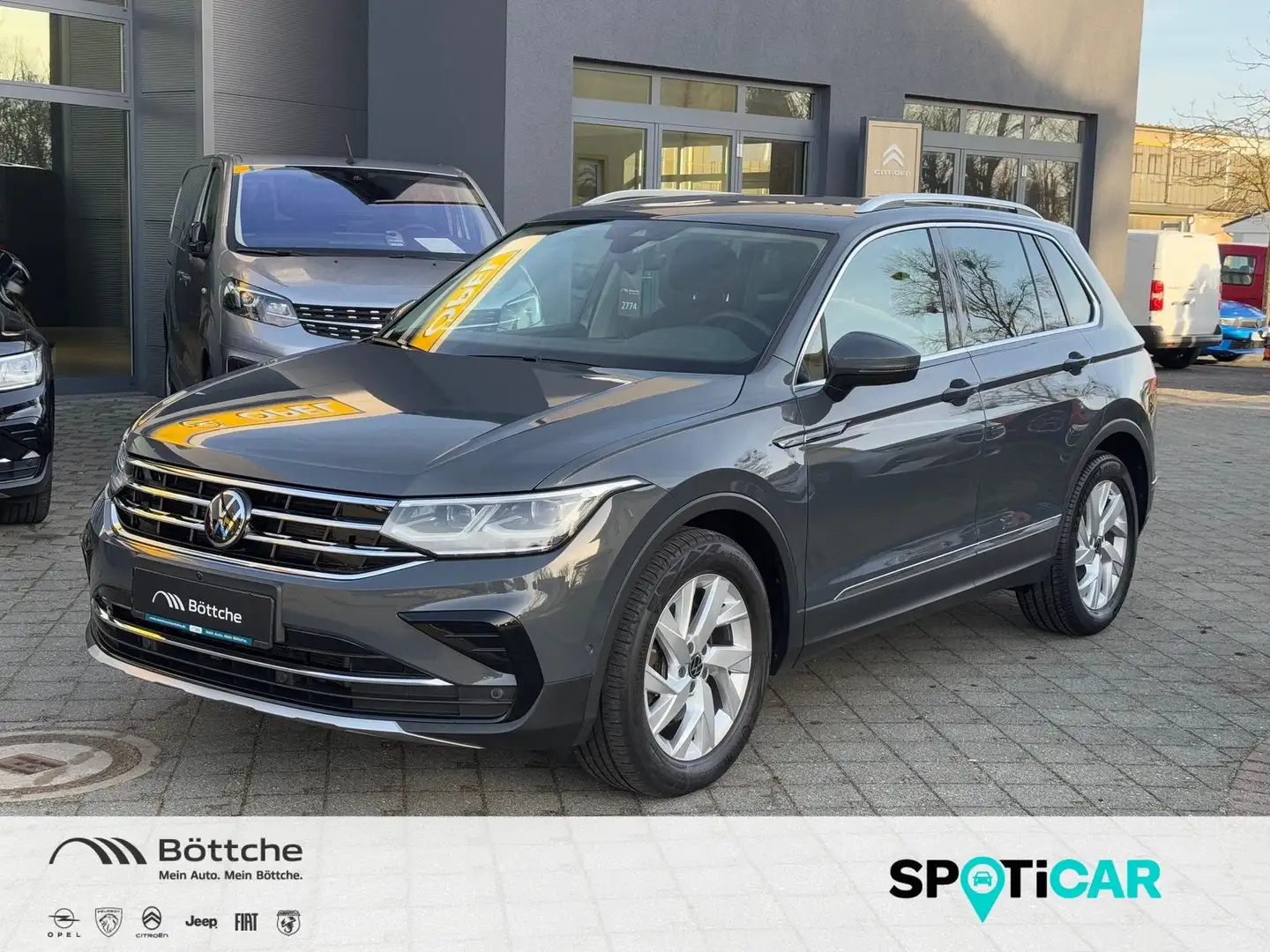 Volkswagen Tiguan Elegance 4Motion 2.0 TDI DSG - STANDH./AHK/SHZ Grijs - 1