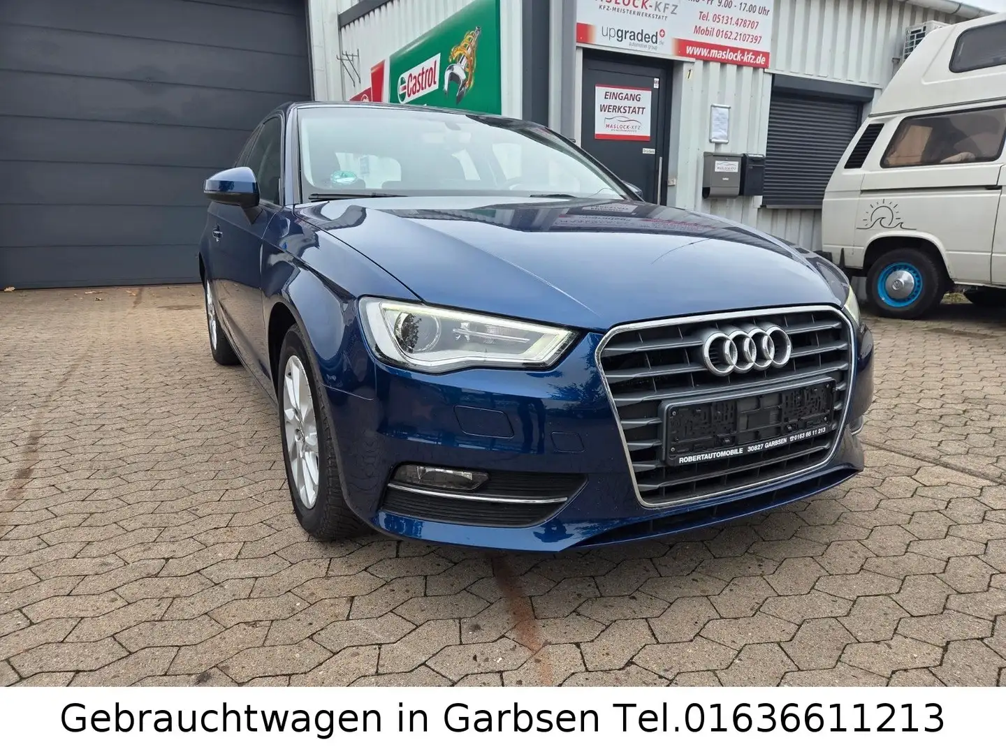 Audi A3 1.6 TDI Attraction Xenon AHK Klimatronic Blau - 1