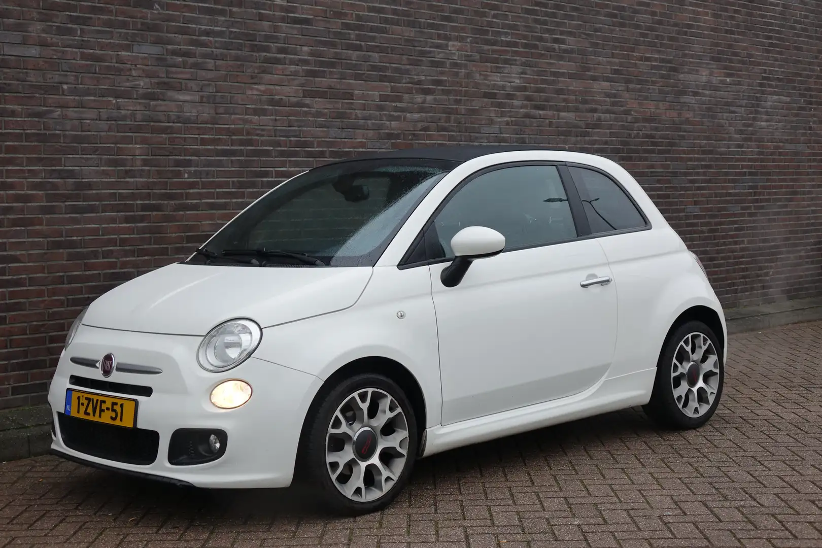 Fiat 500C 0.9 TwinAir Turbo 500S Sport, Airco Super leuke ca Wit - 1