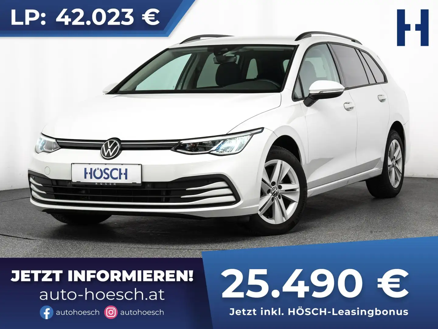 Volkswagen Golf Variant 2.0 TDI Life Aut. EXTRAS ERSTBESITZ ++ Weiß - 1