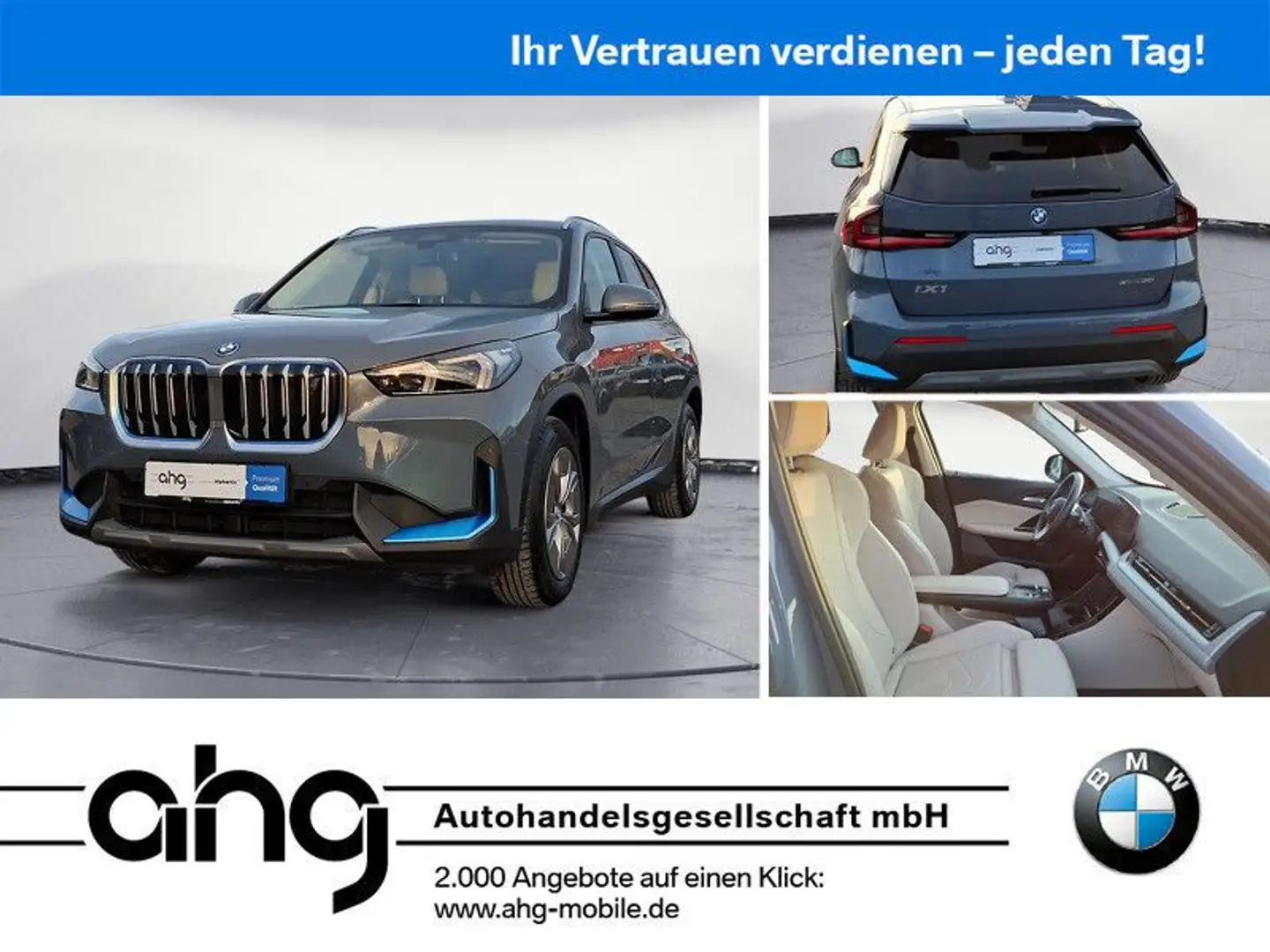 BMW iX1 xDrive30 AHK Adaptives Fahrwerk Memory vorn Grau - 1