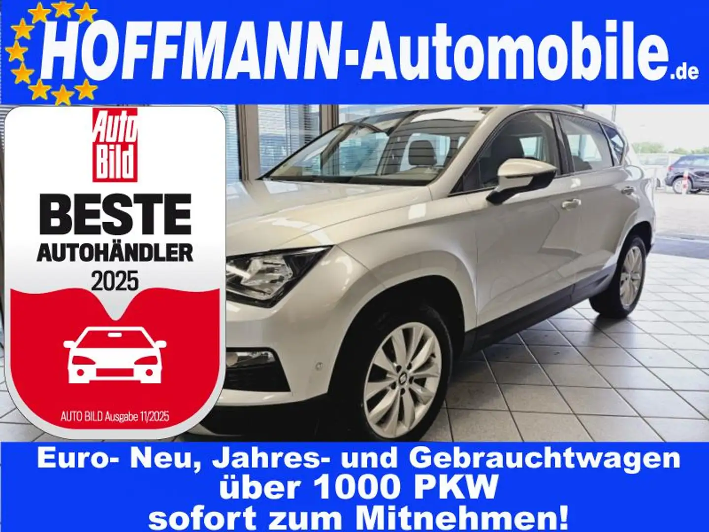 SEAT Ateca Style DSG,Climatr,PDC,Navi,SHZ,Tempomat, Ezüst - 1