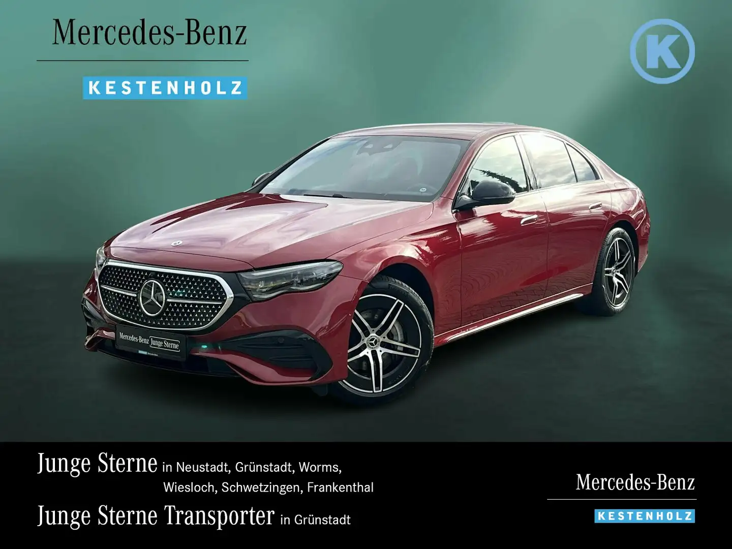 Mercedes-Benz E 300 E 300 de 4M AMG+NIGHT+AHK+DISTRO+360°+HUD+SITZKL Rot - 1