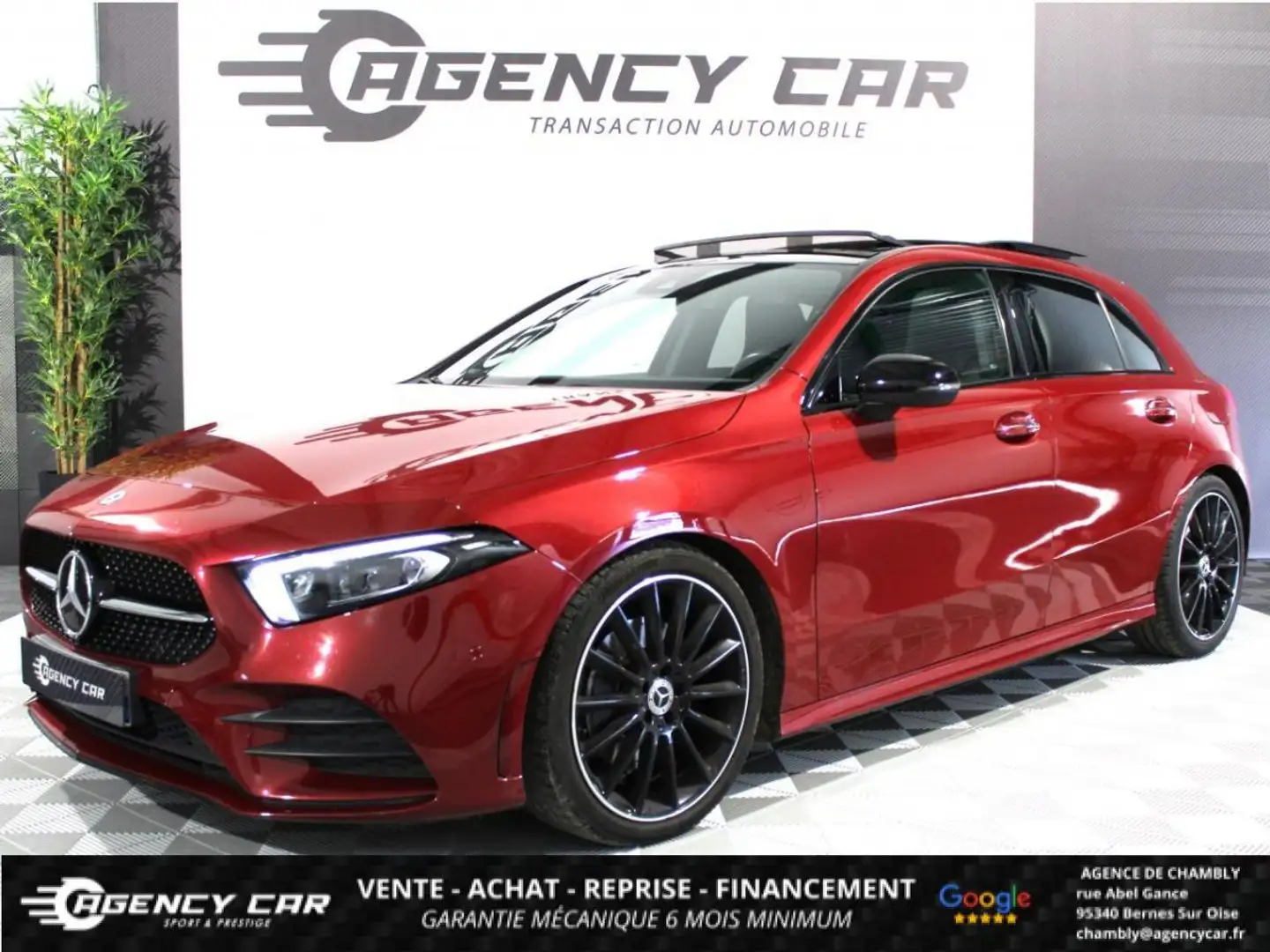 Mercedes-Benz A 220 220 d AMG LINE-TOIT OUVRANT-BURMESTER Rouge - 1