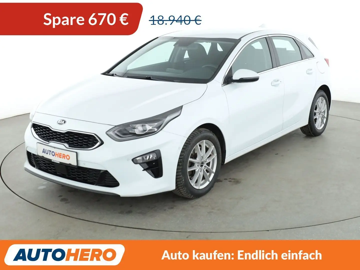 Kia Ceed / cee'd 1.6 CRDi Spirit Aut.*NAVI*LED*CAM*SPUR*KLIMA* Weiß - 1