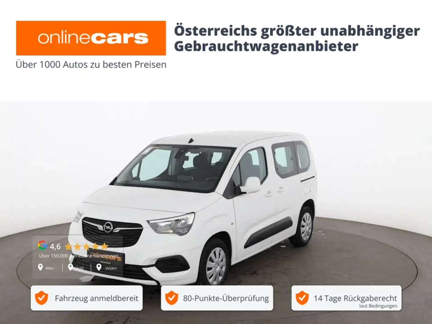 Opel Combo Life E 1.5 D Edition TEMPOMAT ASSIST PDC Weiß - 1