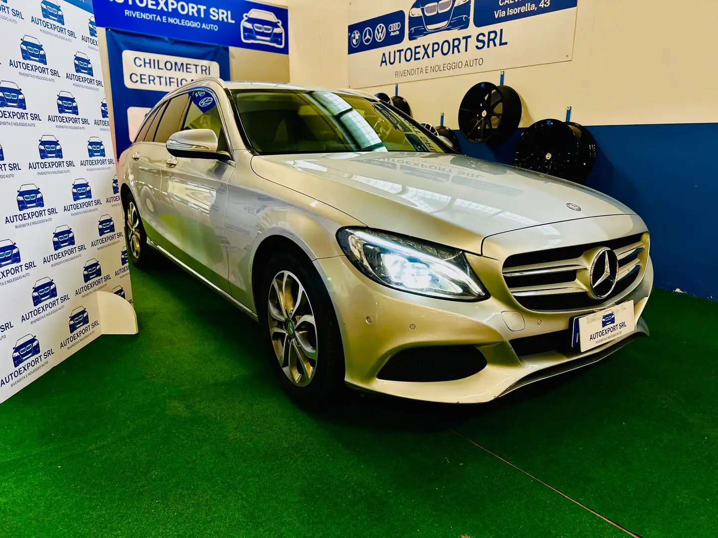 Mercedes-Benz C 220 C SW 220 d (bt) Sport auto Argento - 1
