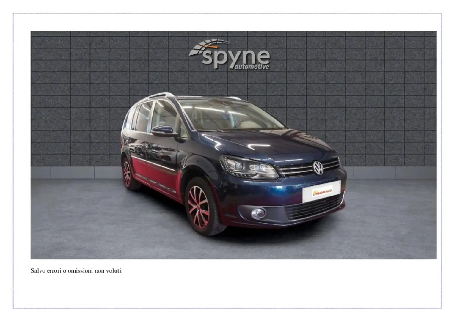 Volkswagen Touran 1.4 TSI DSG Highline EcoFuel Blu/Azzurro - 1