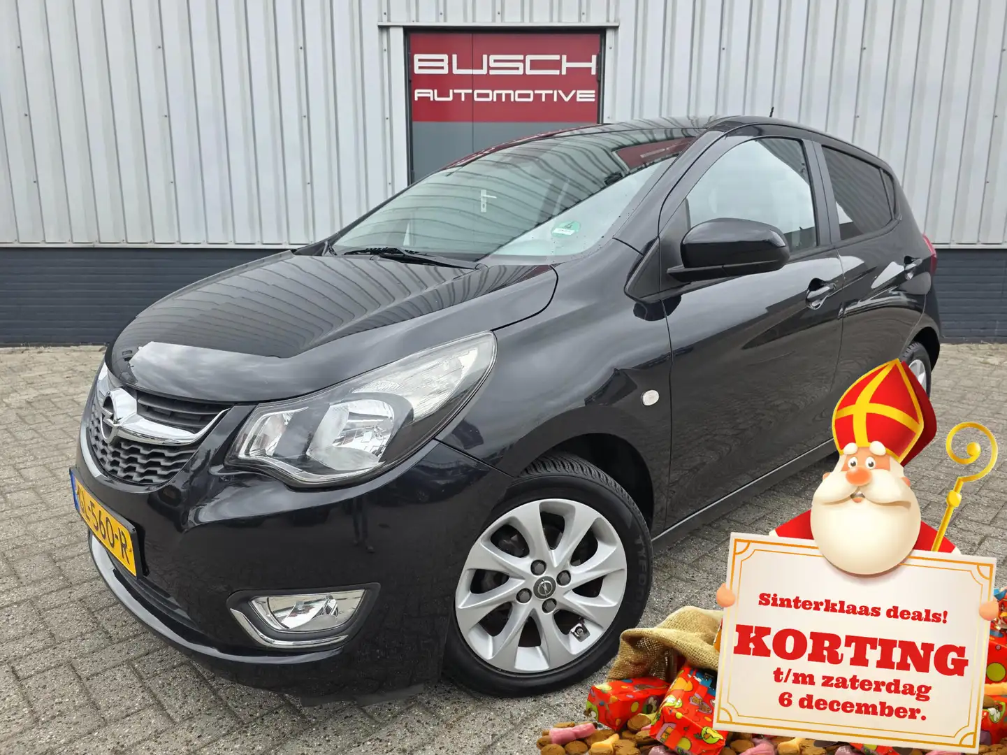 Opel Karl 1.0 ecoFLEX 5 deurs Cosmo VAN 2e EIGENAAR | AIRCO Zwart - 1