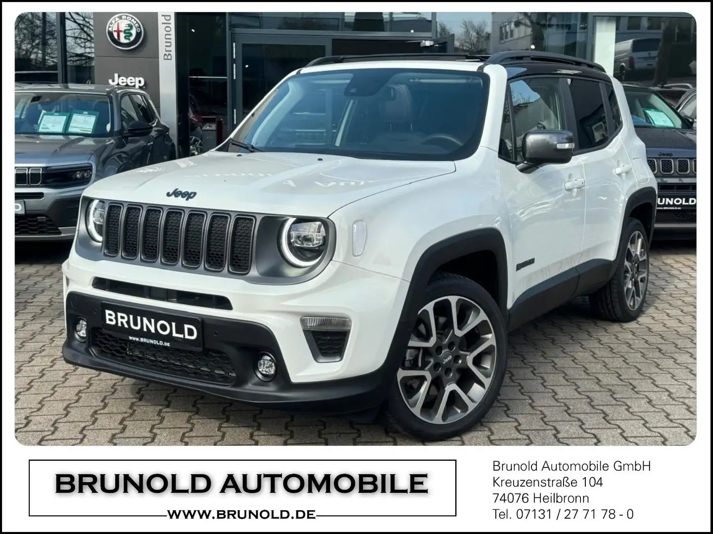 Jeep Renegade S PHEV 4x4+240PS+VOLLAUSTATTUNG+PANO+ Weiß - 1