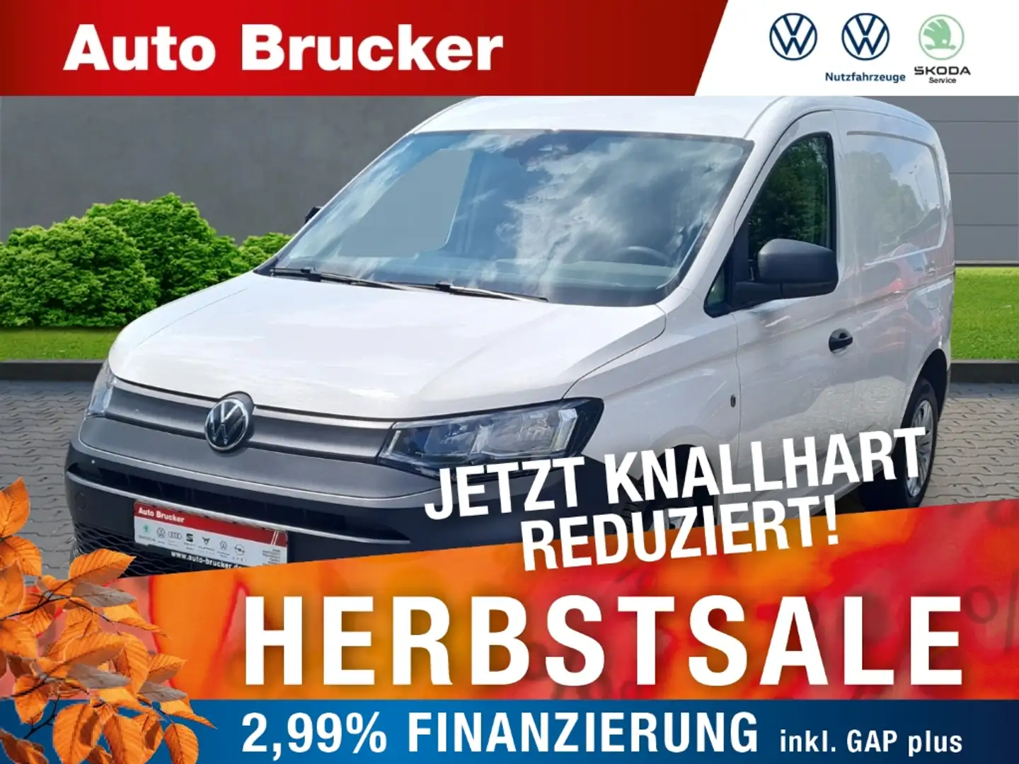 Volkswagen Caddy Cargo Basis 1.5 TSI+Klimaanlage+Sitzheizung+ Weiß - 1