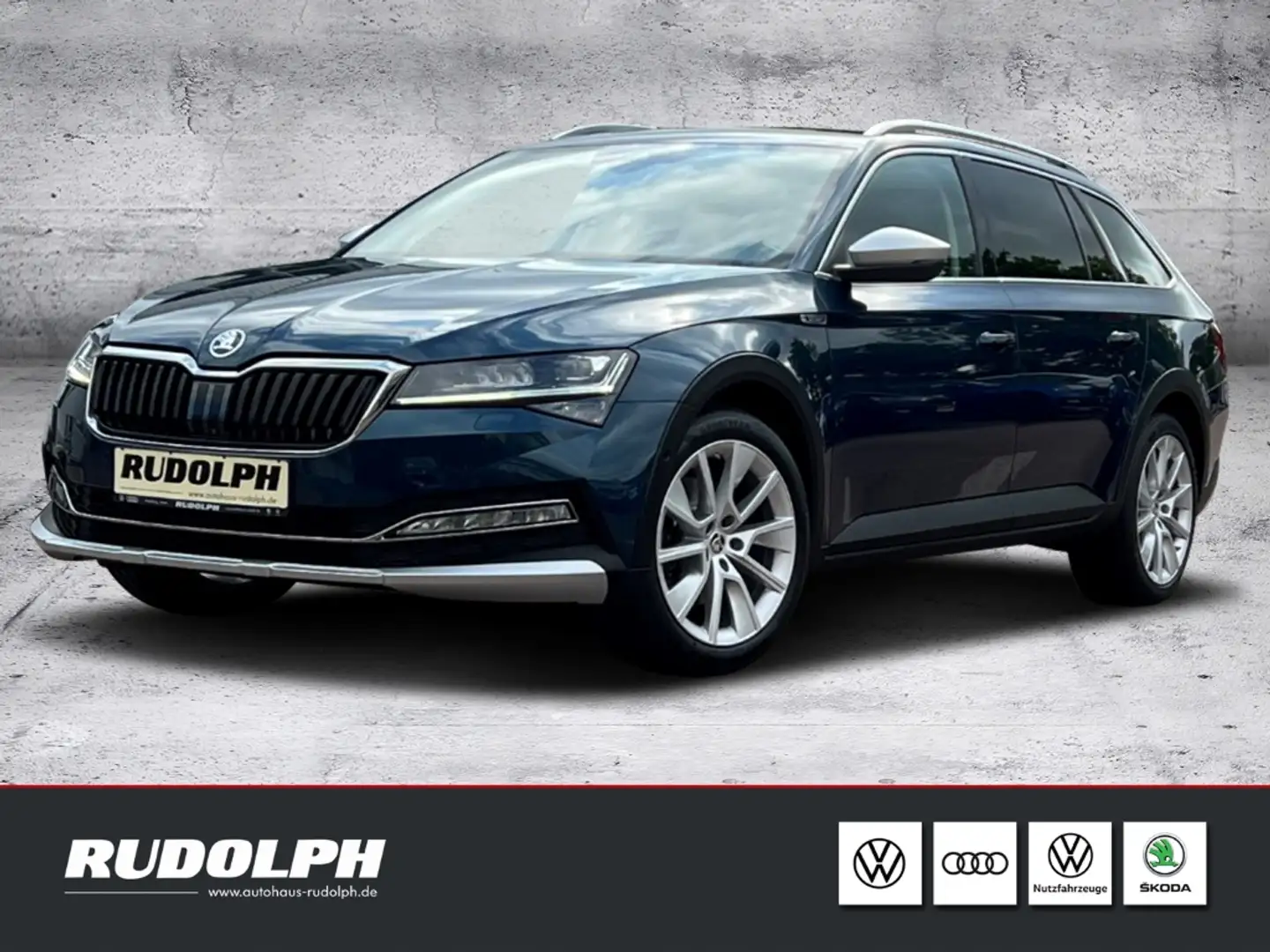 Skoda Superb 2.0 TDI Scout 4x4 360 Kamera Keyless AHK Blau - 1