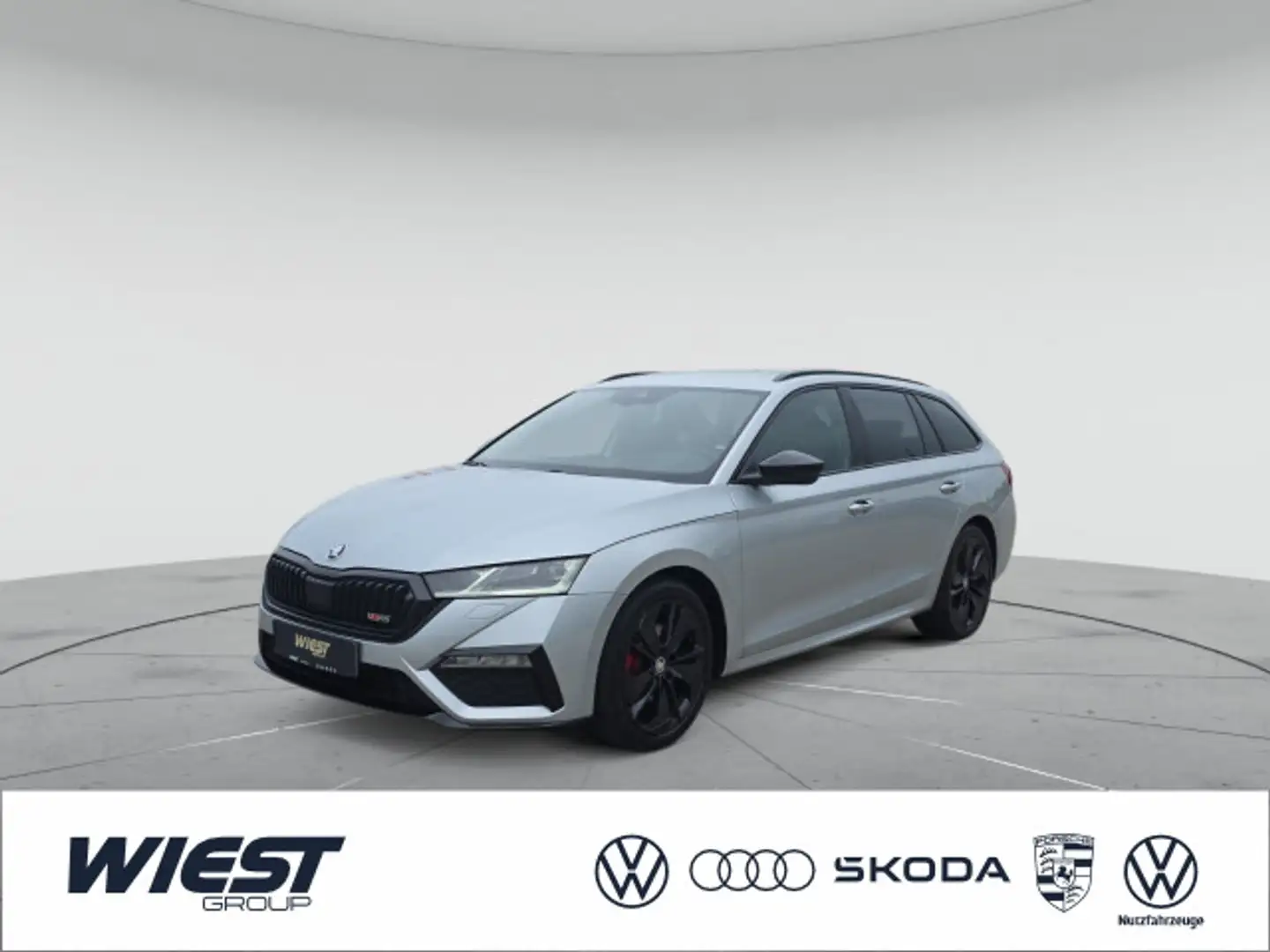 Skoda Octavia Combi RS 2.0 TDI DSG, STHZG/HUD/AHK/NAVI Silber - 1