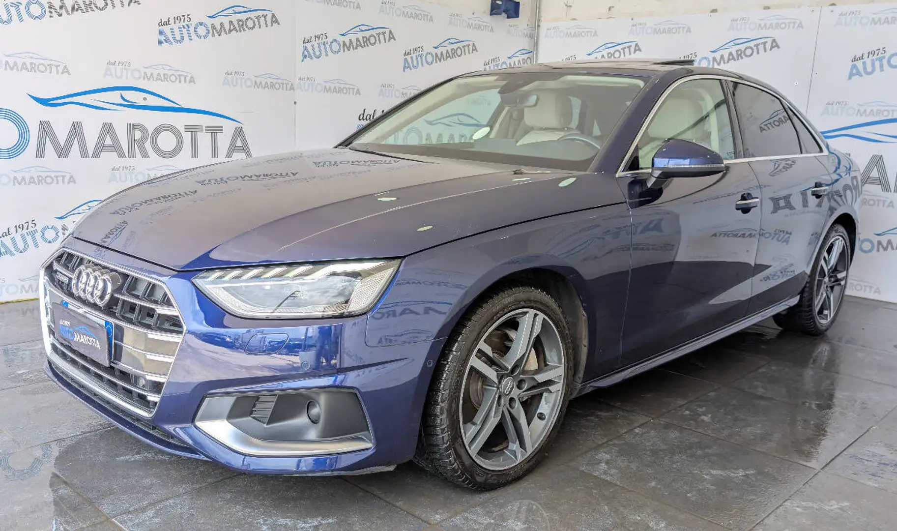 Audi A4 40 2.0 tdi mhev BUSINESS ADVANCED quattro 204cv Bleu - 1