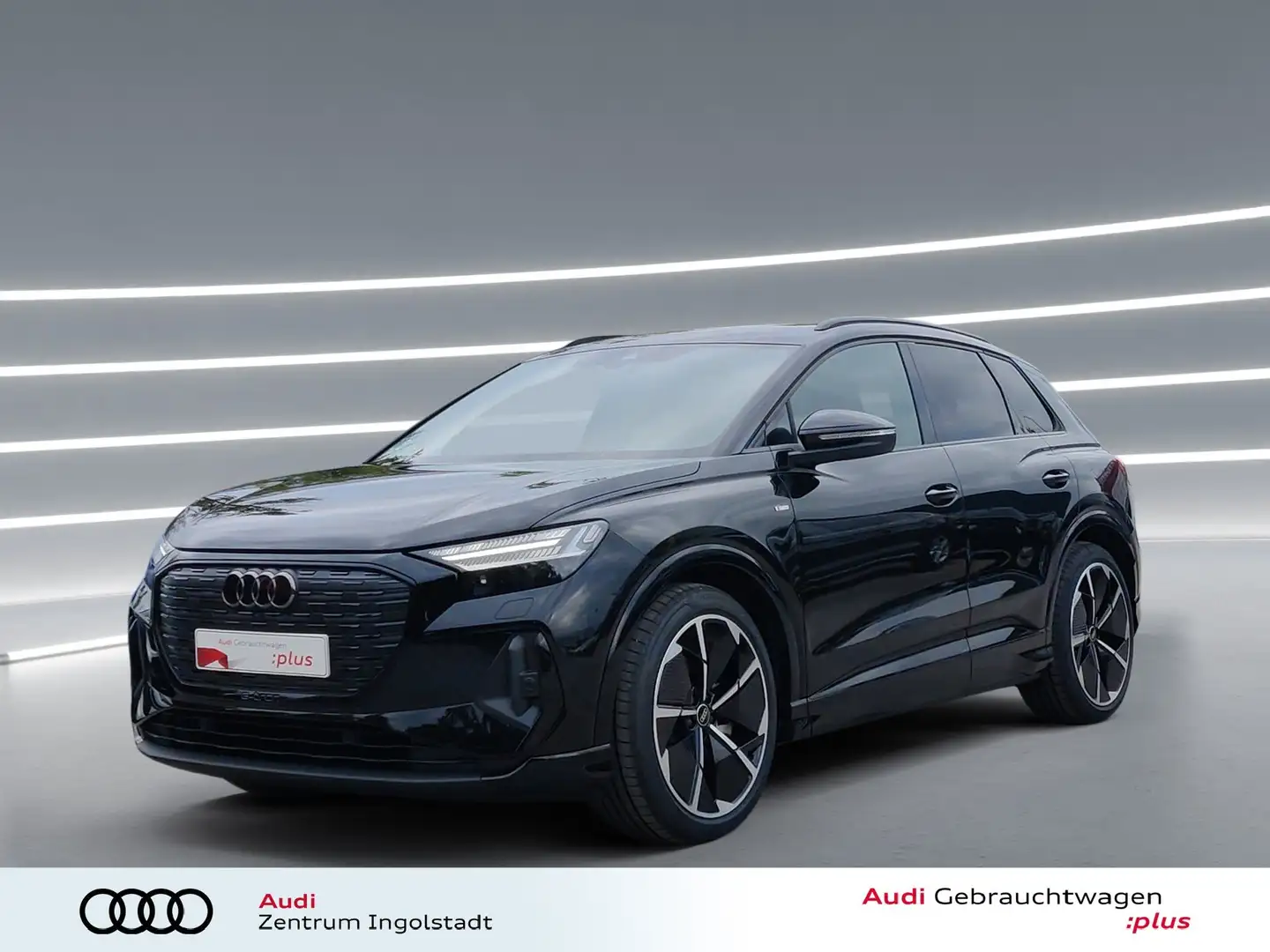 Audi Q4 e-tron 45 qu 2x S line MATRIX 21" AHK AR-HuD Schwarz - 2