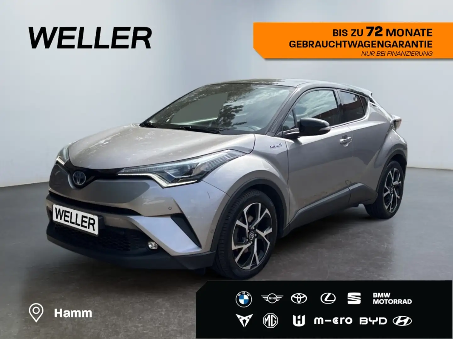 Toyota C-HR 1.8 Hybrid Style Selection*ACC*Kamera*JBL* Silber - 1