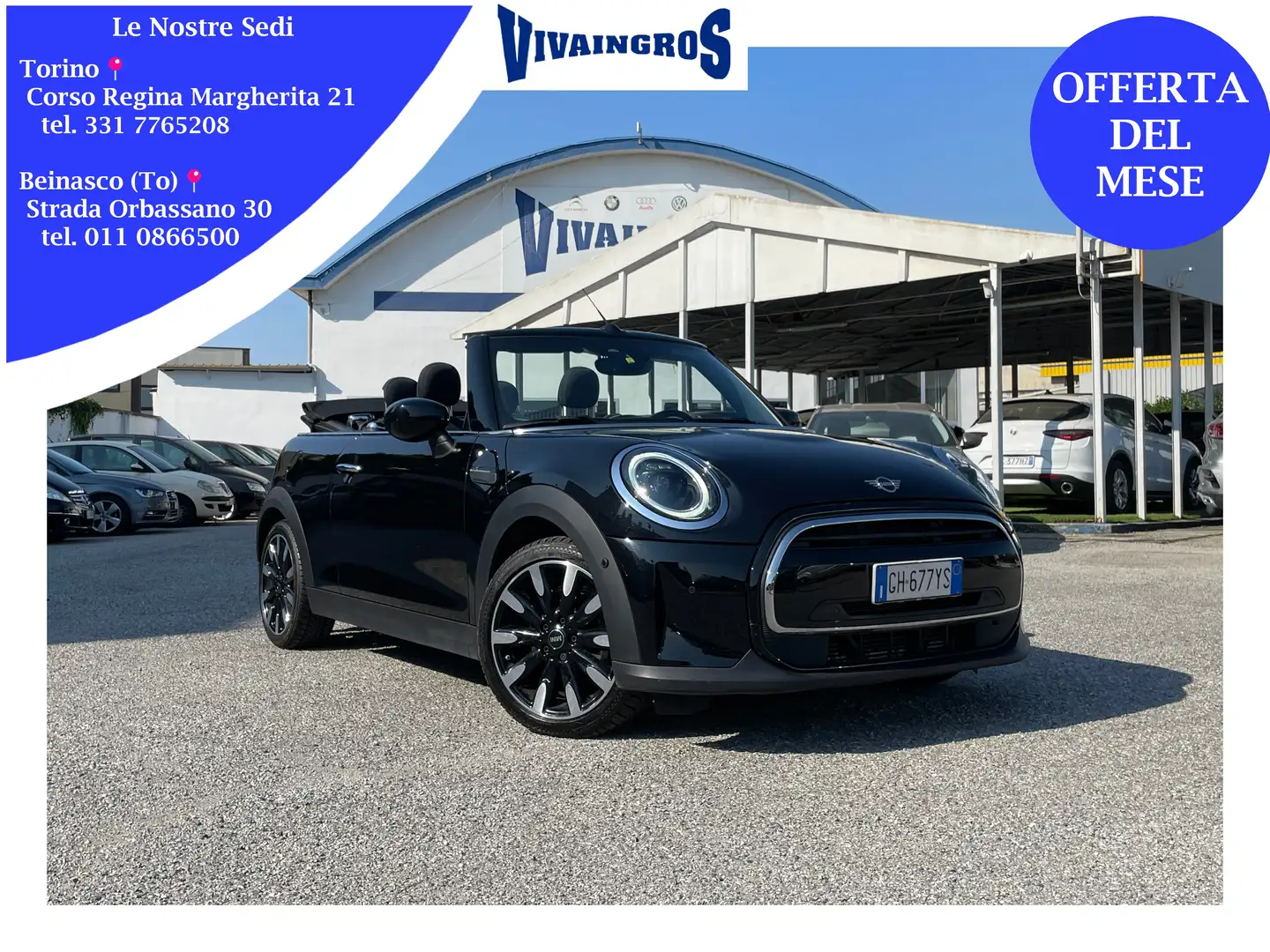 MINI Cooper Cabrio 1.5 Cooper Aut. 136CV Essential / PRONTA CONSEGNA Nero - 1