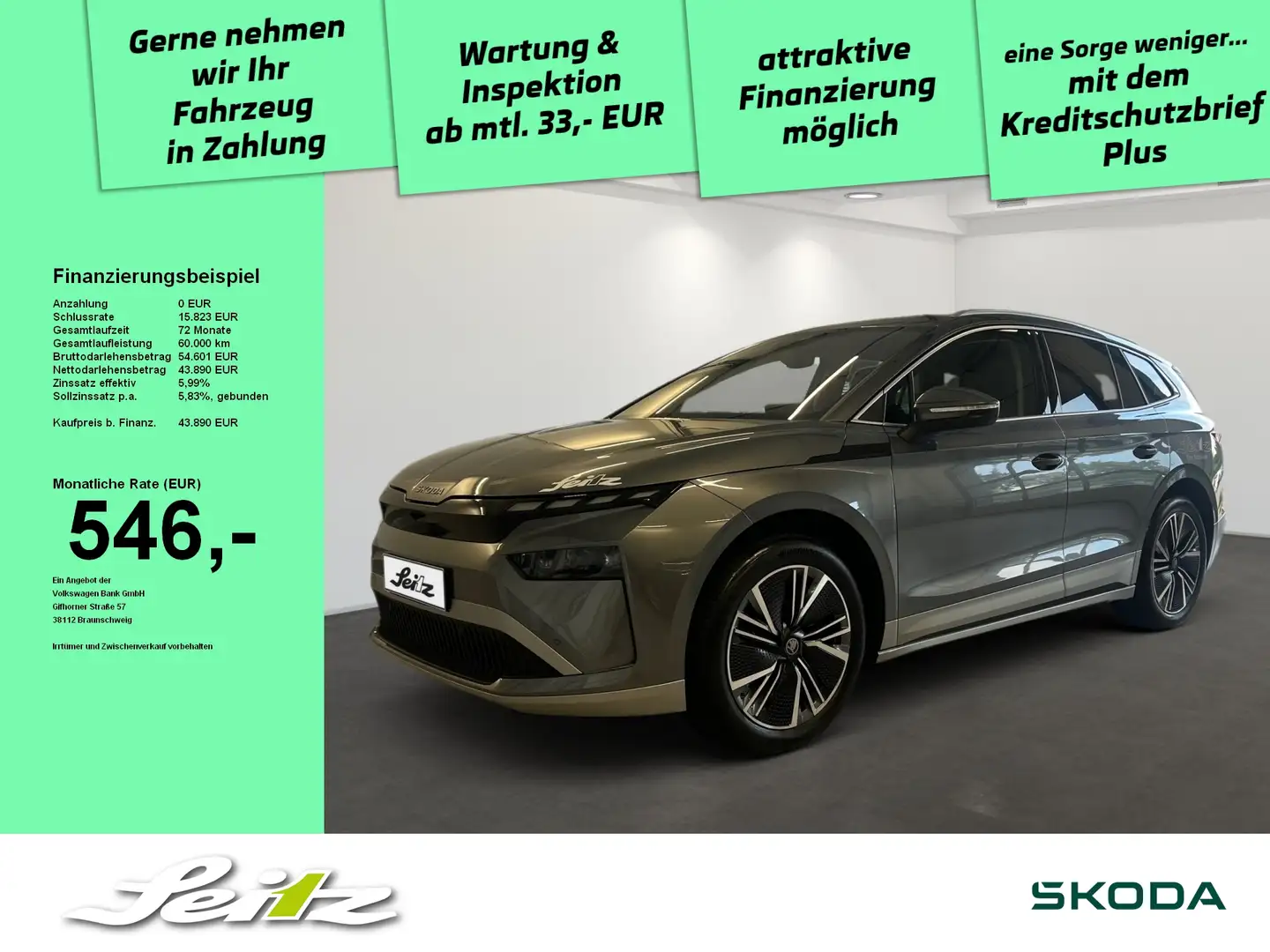 Skoda Enyaq 60 Loft *AHK*NAVI*KAMERA*MATRIX* Gris - 1