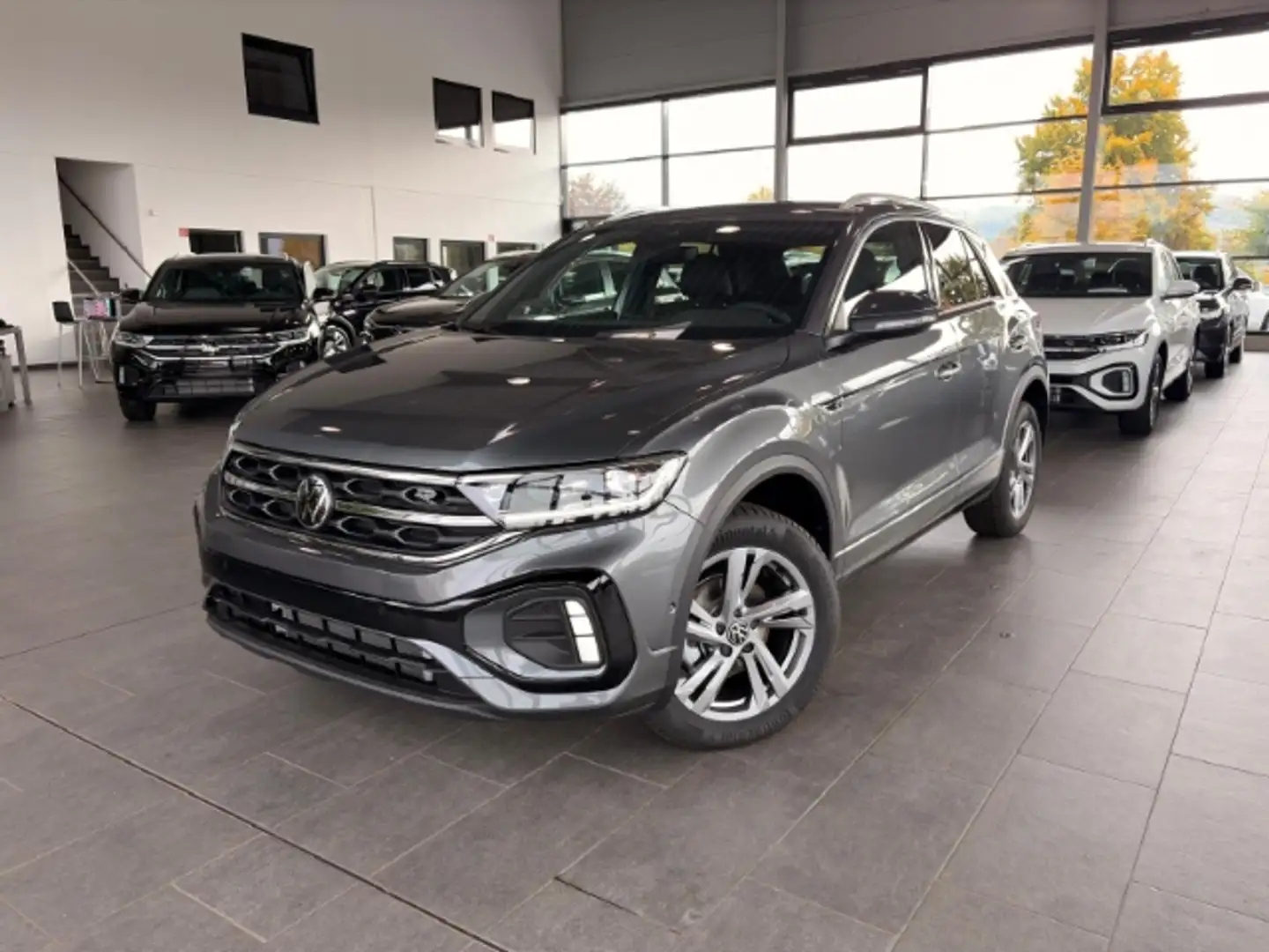 Volkswagen T-Roc R-Line 1.5 TSI Navi AHK LED ACC Kamera Digitales C Gris - 1