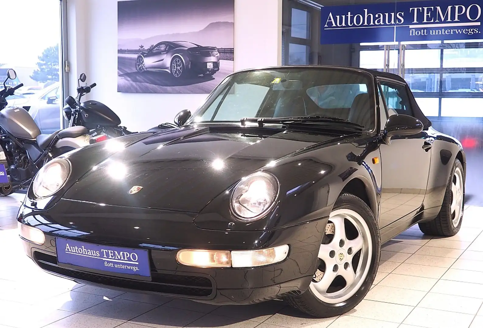 Porsche 993 911 Carrera 993 Cabriolet--Sehr schöner Zustand-- Zwart - 1