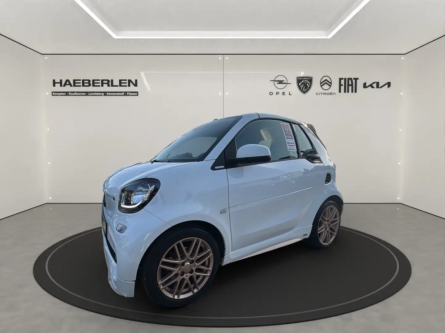 smart forTwo cabrio BRABUS TailorMade *Sitzheiz+Kamera* Blanc - 2