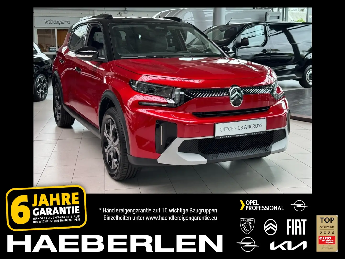 Citroen C3 Aircross 1.2 PLUS Kamera*PDC*KLIMA*Carplay Rot - 1