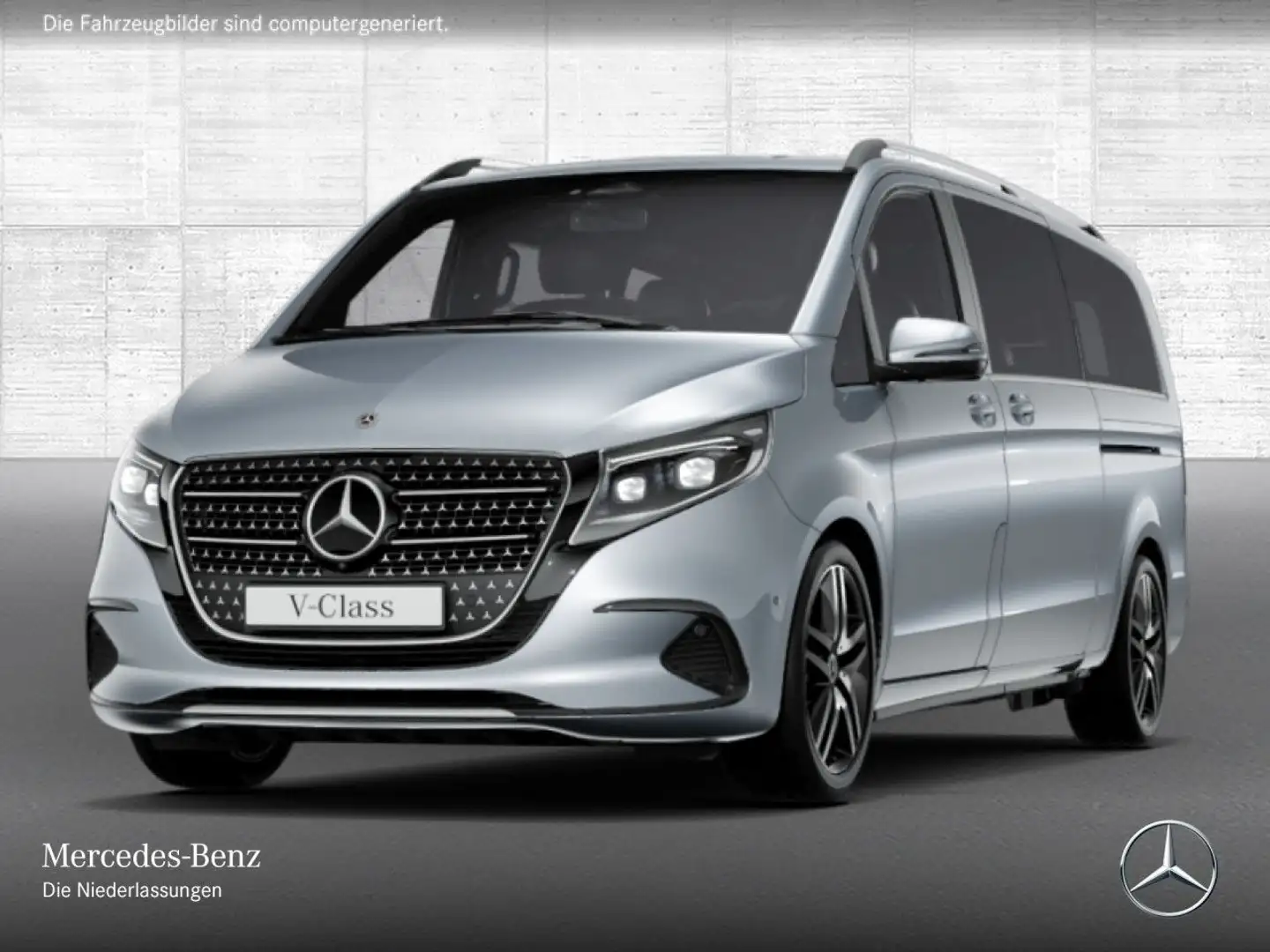 Mercedes-Benz V 300 d XL AVANTGARDE+9G+AHK+StandHZ+Klimaautom Ezüst - 2