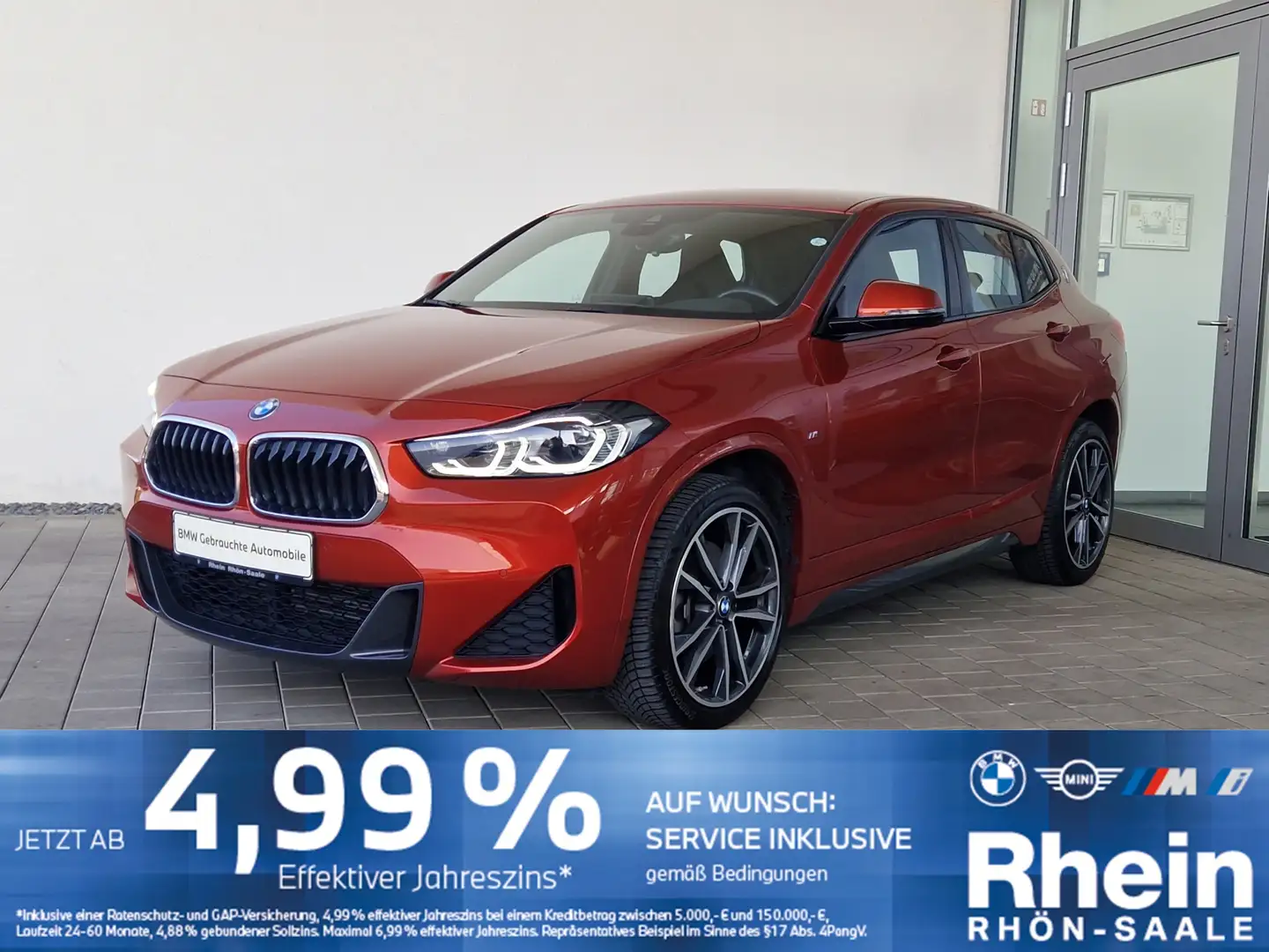 BMW X2 sDrive20d M Sport Navi+.HUD.LED.Hifi.DriveA. Orange - 1