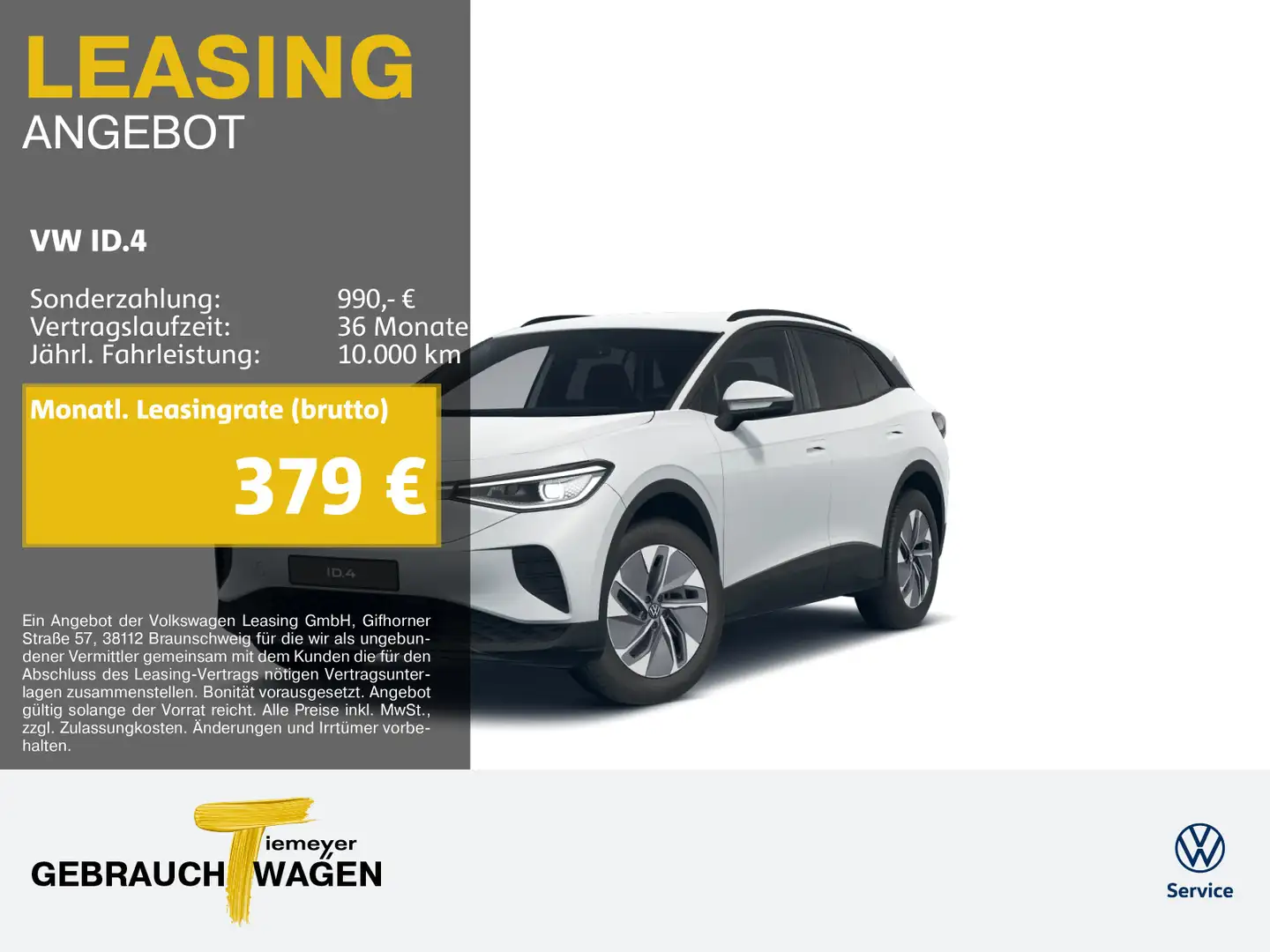 Volkswagen ID.4 PRO ELECTRIC WÄRMEPUMPE IQ.LIGHT LM19 Weiß - 1