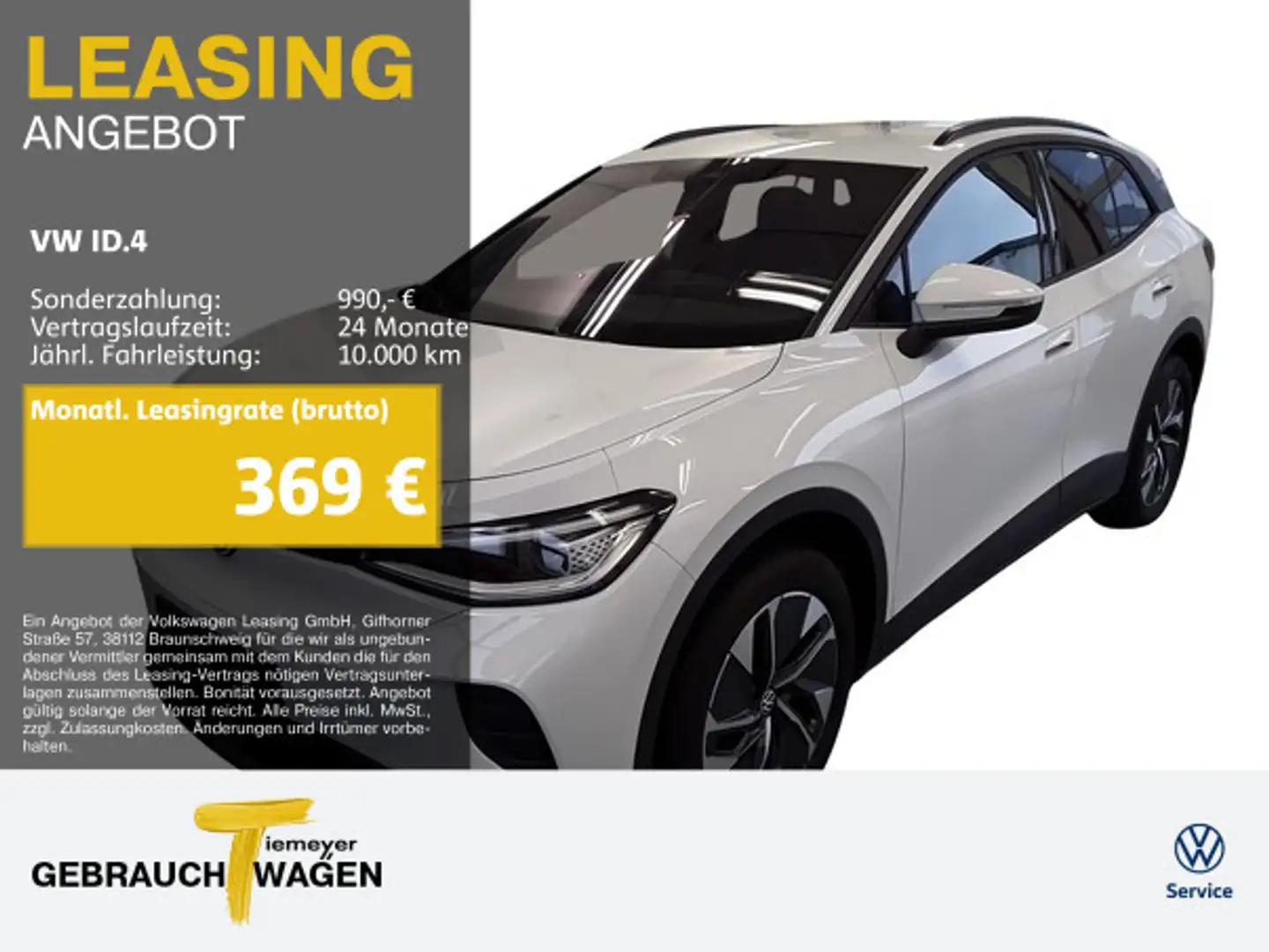 Volkswagen ID.4 PRO ELECTRIC WÄRMEPUMPE IQ.LIGHT LM19 Blanc - 1